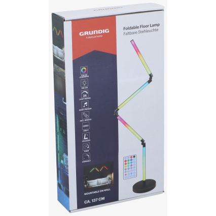 Grundig - LED RGB himmennettävä lattiavalaisin 2-in-1 LED/230V + kaukosäädin