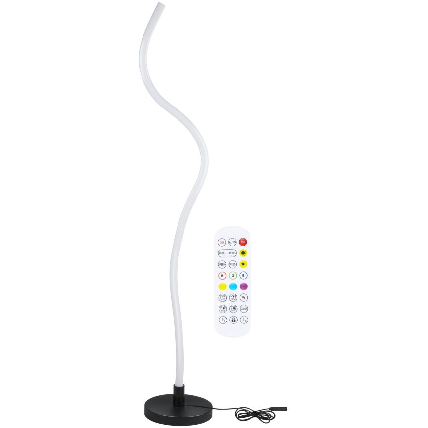 Grundig - LED RGB himmennettävä lattiavalaisin LED/5W/5V + kaukosäädin