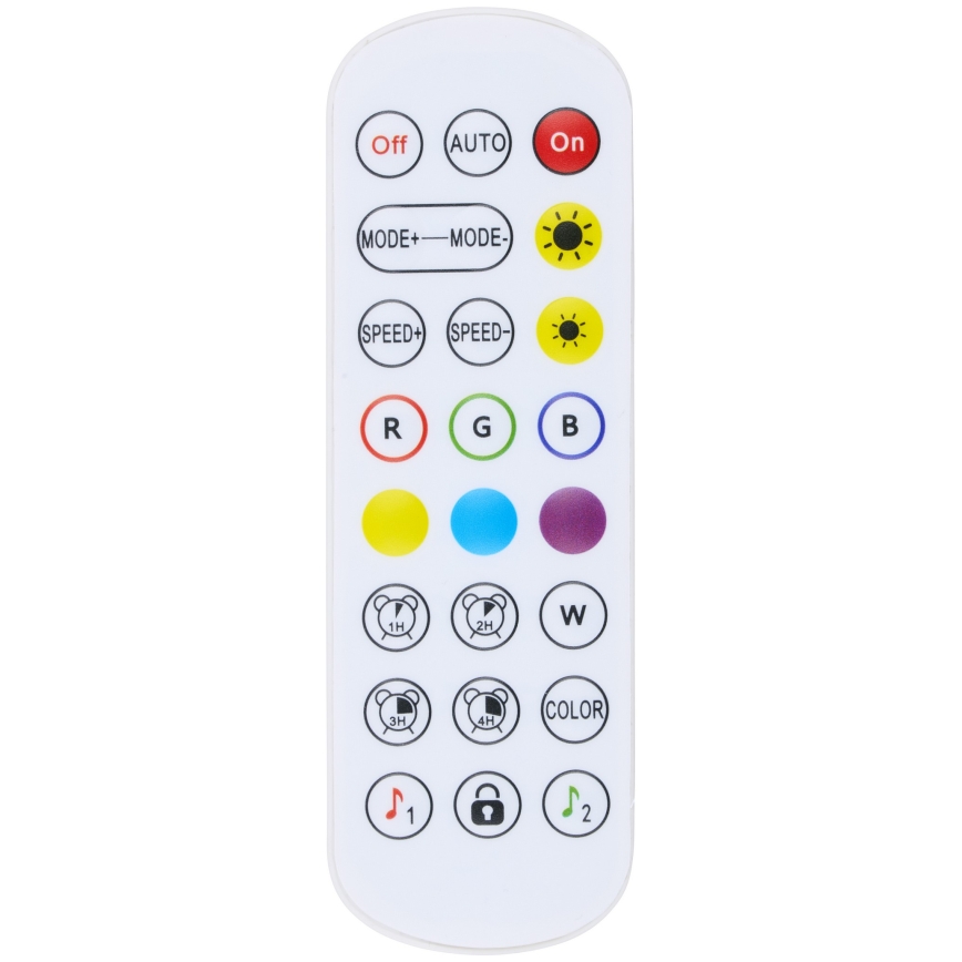 Grundig - LED RGB himmennettävä lattiavalaisin LED/5W/5V + kaukosäädin