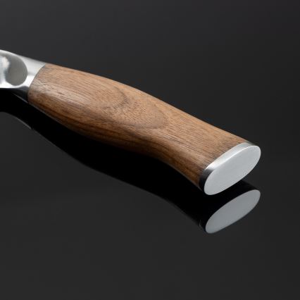 Gudaro - Damaskiteräksinen yleiskeittiöveitsi TAKUMI 5, 67 kerrosta terästä, pituus 12,5 cm, pähkinäpuu