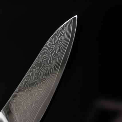 Gudaro - Damaskusteräinen keittiöveitsi TAKUMI 3,5, 67 kerrosta terästä, pituus 9,5 cm, saksanpähkinä