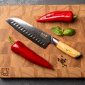 Gudaro - Damaskiteräinen Santoku-keittiöveitsi HIKARI 7