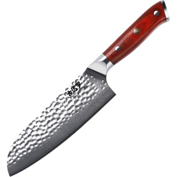 Gudaro - Damaskiteräinen Santoku-keittiöveitsi MIYABI 7