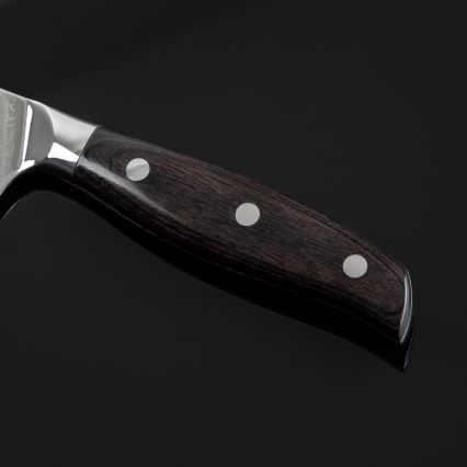 Gudaro - damaskinen Santoku-keittiöveitsi SHIRO 7, 67-kerroksinen damaskiteräs, terän pituus 17,5 cm