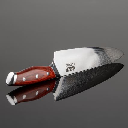 Gudaro - Damaskusteräinen kokkiveitsi KENSHO 8, 67 kerrosta terästä, pituus 20 cm
