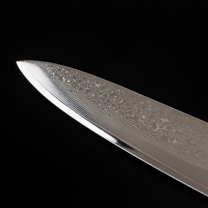 Gudaro - Damaskusteräinen kokkiveitsi KENSHO 8, 67 kerrosta terästä, pituus 20 cm