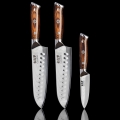 Gudaro - SETTI 2x damaskiteräksinen Santoku-keittiöveitsi FENG 7,5