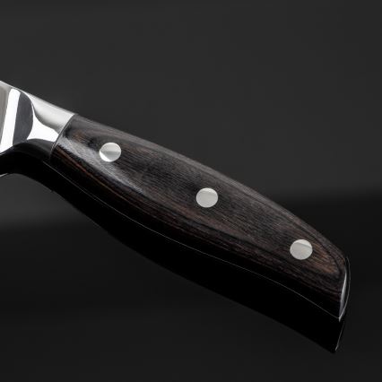 Gudaro - SHIRO 8\, damaskiteräksinen kokkiveitsi, 67 kerrosta terästä, pituus 20 cm