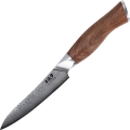 Gudaro - TAKUMI 5, damaskiteräinen monikäyttöinen keittiöveitsi, 67-kerroksinen teräs, pituus 12,5 cm, pähkinäpuukahva