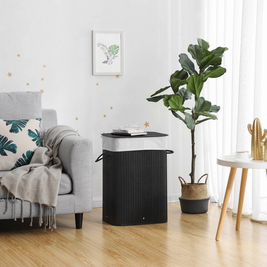 GUS-pyykkikori, musta