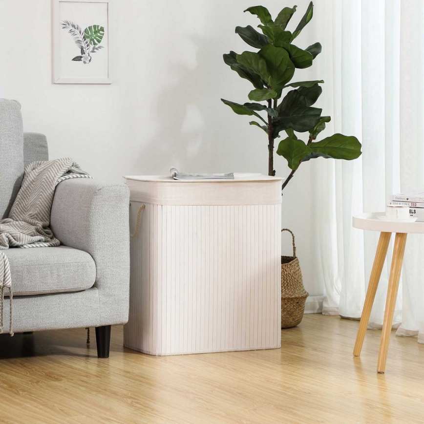 GUS-pyykkikori, valkoinen