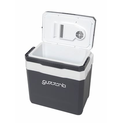 Guzzanti GZ 26B - Kannettava autojääkaappi 26 l 57W/12V/230V harmaa