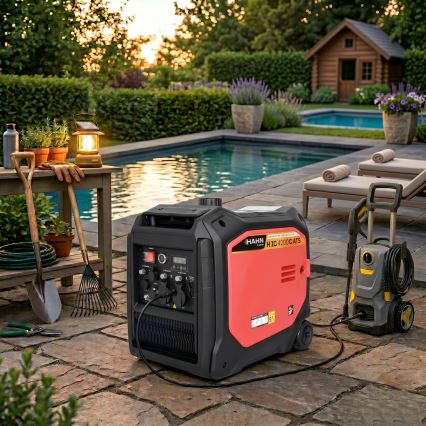 Hahn & Sohn 20062 - Bensiini-/LPG-käyttöinen sähkögeneraattori H IG 4200 G ATS 4200/3800W