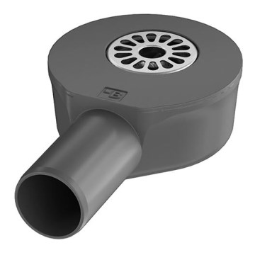 Hajulukko viemärikanavalle 13,1x5,7 cm harmaa