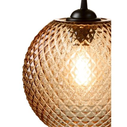 Halo Design 718368 - Riippuvalaisin vaijerilla NOBB 1xE27/40W/230V Ø 22 cm savunruskea
