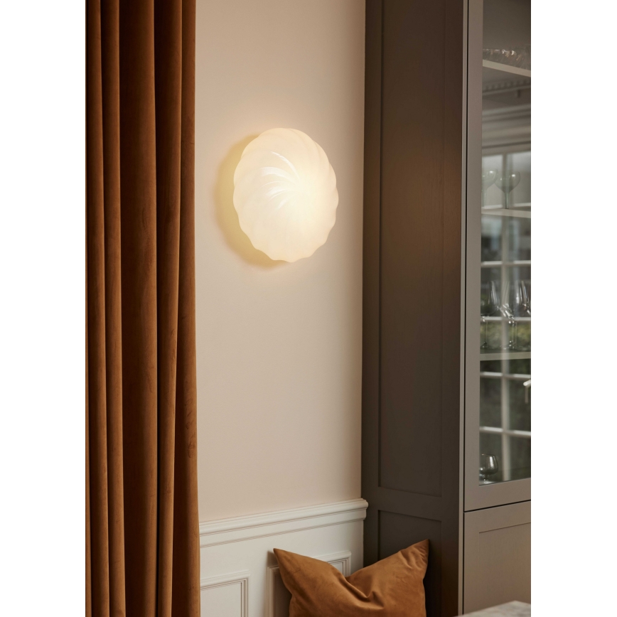 Halo Design 739547 - Seinävalaisin TWIST 3xG9/28W/230V, Ø 35 cm, valkoinen/messinki
