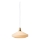 Halo Design 744206 - PARIS riippuvalaisin kaapelilla 1xE27/60W/230V, halkaisija 40 cm, kerma/messinki/tammi