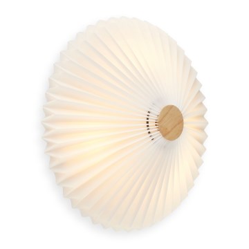 Halo Design 745098 - Seinävalaisin PARIS 4xG9/28W/230V halkaisija 50 cm valkoinen/messinki/tammi