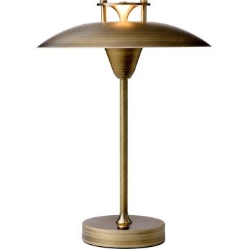 Halo Design 746149 - LED himmennettävä ulkokäyttöön ladattava pöytälamppu MINI STEPP LED/1,8W/1600 mAh IP44 messinki