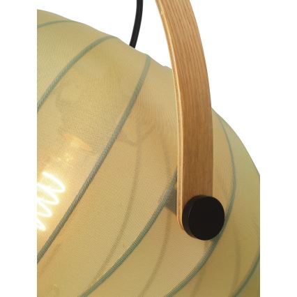 Halo Design 746361 - Riippuvalaisin kaapelilla DC 1xE27/40W/230V Ø 40 cm vihreä/tammi