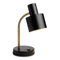 Halo Design 746927 - Pöytävalaisin VOGUE 1xE27/40W/230V musta/messinki