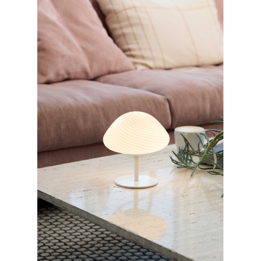 Halo Design 746996 - Pöytälamppu CANDY MINI MUSH 1xG9/25W/230V Ø 17 cm valkoinen