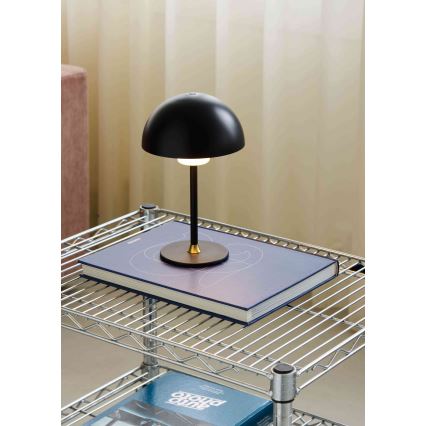 Halo Design 747573 - himmennettävä ladattava LED-pöytälamppu MOON LIGHT LED/2,7W/2600 mAh musta