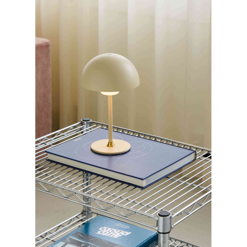 Halo Design 747597 - himmennettävä ladattava LED-pöytälamppu MOON LIGHT LED/2,7W/2600 mAh kermanvärinen