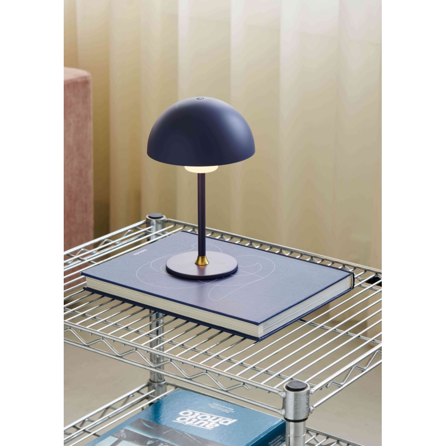 Halo Design 747603 - himmennettävä ladattava pöytälamppu MOON LIGHT LED/2,7W/2600 mAh sininen