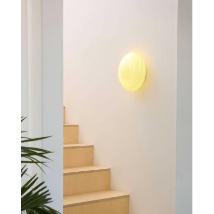 Halo Design 748693 - Kattovalaisin CANDY 1xE27/40W/230V, halkaisija 30 cm, beige/messinki