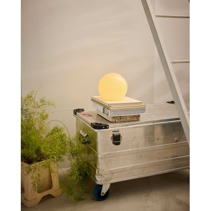 Halo Design 748808 - Pöytävalaisin CANDY 1xE14/25W/230V halkaisija 20 cm beige