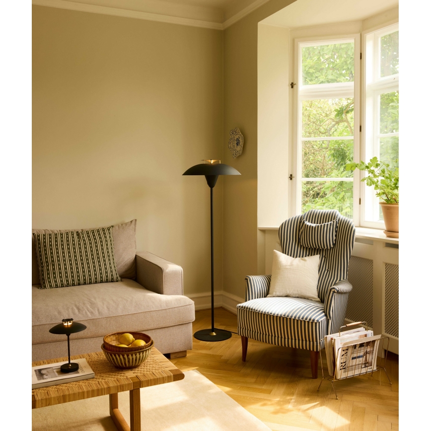 Halo Design 748976 - Lattiavalaisin STEPP 1xE27/28W/230V musta/messinki