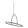 Halo Design 749546 - Dimmattava LED-riippuvalaisin vaijerilla TILT LED/40W/230V, halkaisija 60 cm, musta