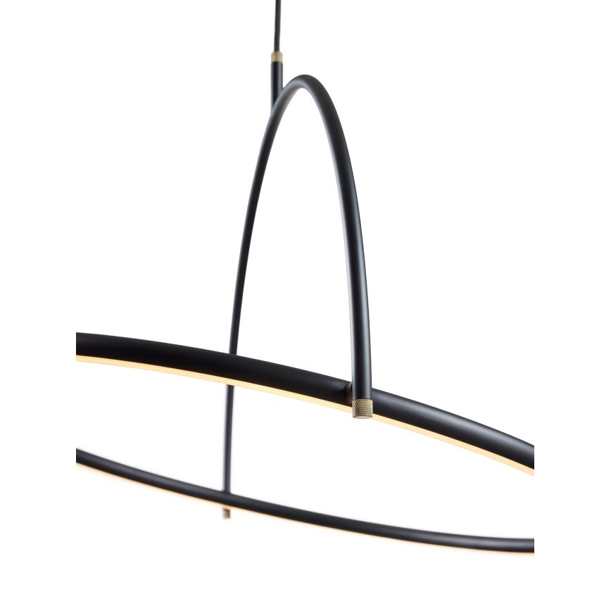 Halo Design 749546 - Dimmattava LED-riippuvalaisin vaijerilla TILT LED/40W/230V, halkaisija 60 cm, musta