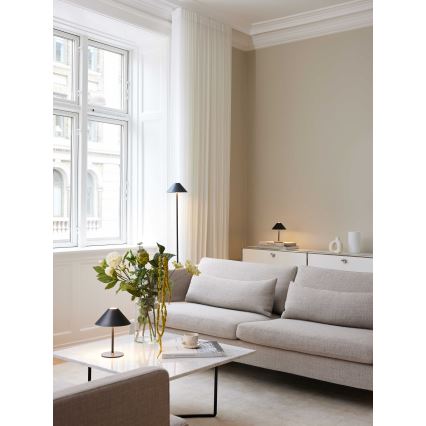 Halo Design 800803 - HYGGE himmennettävä ladattava ulkokäyttöinen pöytävalaisin LED/3W/4000 mAh IP54 musta