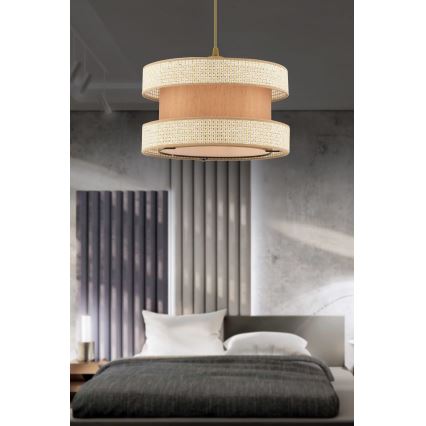 HALO-riippuvalaisin vaijerilla 1xE27/60W/230V beige/kerma