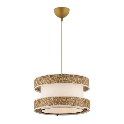 HALO-riippuvalaisin vaijerilla 1xE27/60W/230V kerma/beige