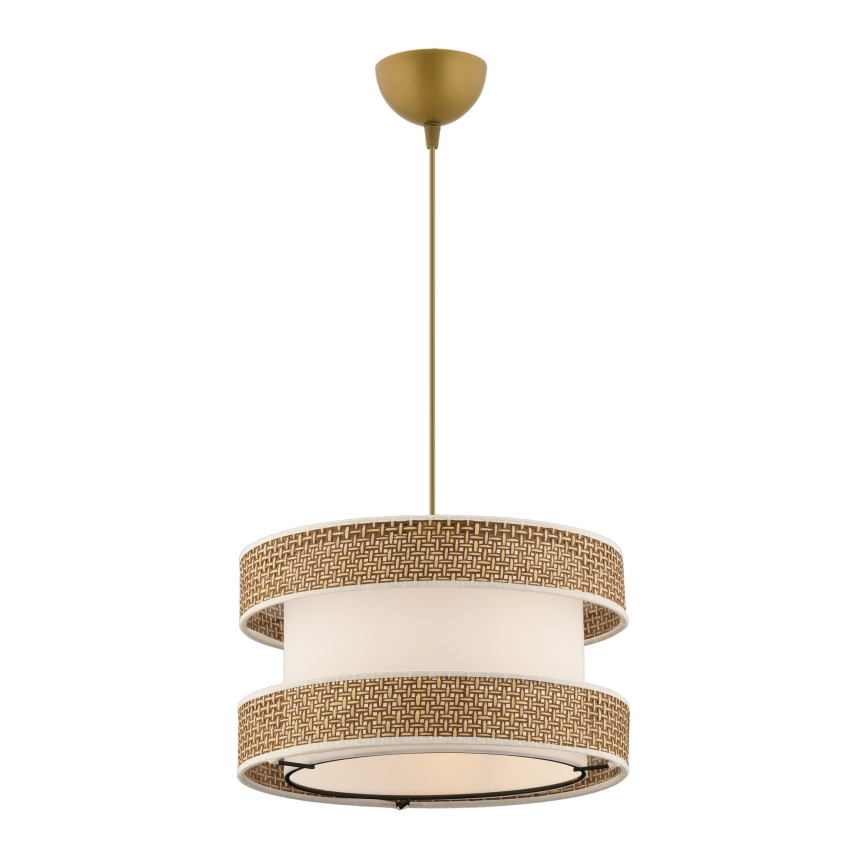 HALO-riippuvalaisin vaijerilla 1xE27/60W/230V kerma/beige