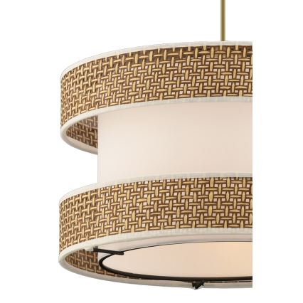 HALO-riippuvalaisin vaijerilla 1xE27/60W/230V kerma/beige