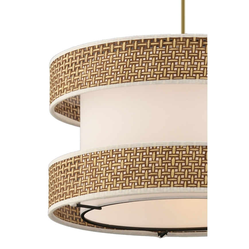 HALO-riippuvalaisin vaijerilla 1xE27/60W/230V kerma/beige