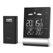 Hama - Sääasema LCD-näyttö ja herätyskello 3xAAA musta