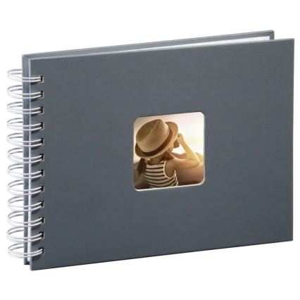 Hama - Spiraali valokuva-albumi 24x17 cm 50 sivua harmaa