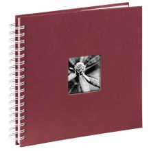 Hama - Spiraalivalokuva-albumi 28x24 cm 50 sivua punainen