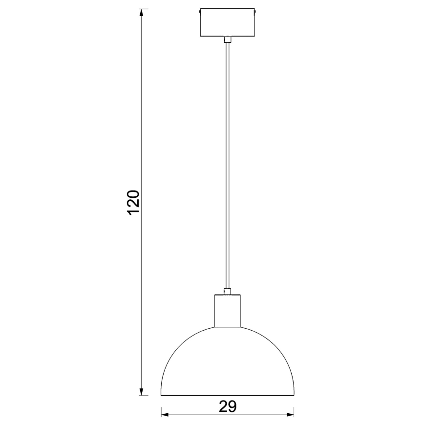 HANDA-riippuvalaisin kaapelilla 1xE27/15W/230V, bordo