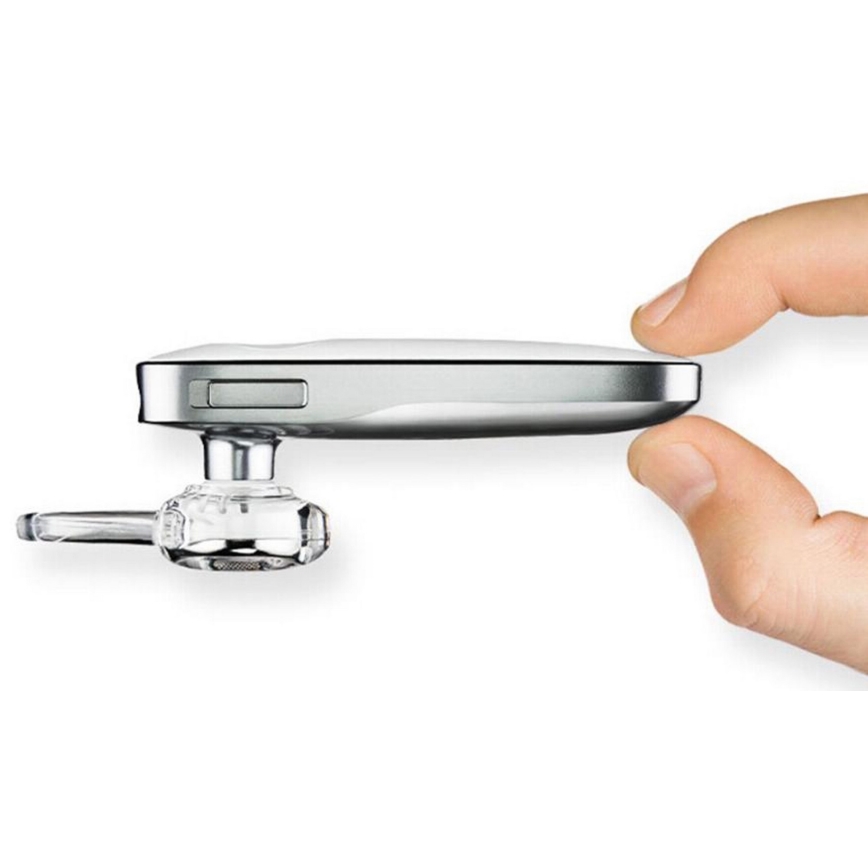 Handsfree-kuulokkeet mikrofonilla, valkoinen