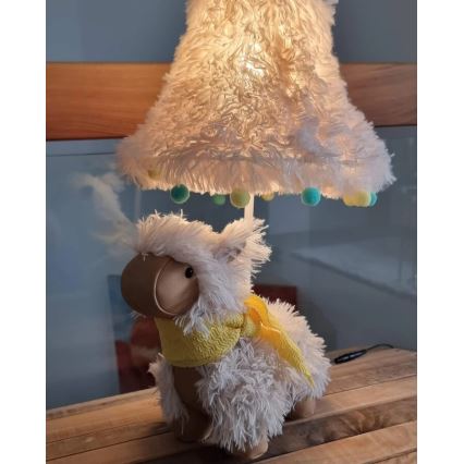 Happy Lamps - Lasten LED-pöytävalaisin ALMA LED/5,4W/230V laama