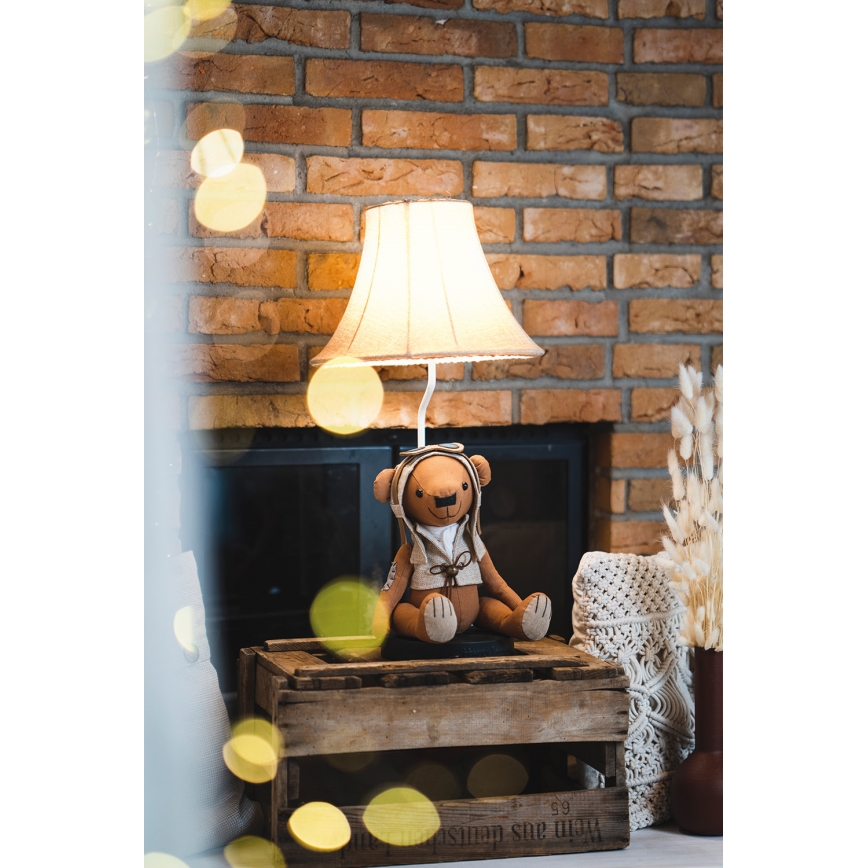 Happy Lamps - Lasten LED-pöytävalaisin CHARLES LED/5,4W/230V karhu