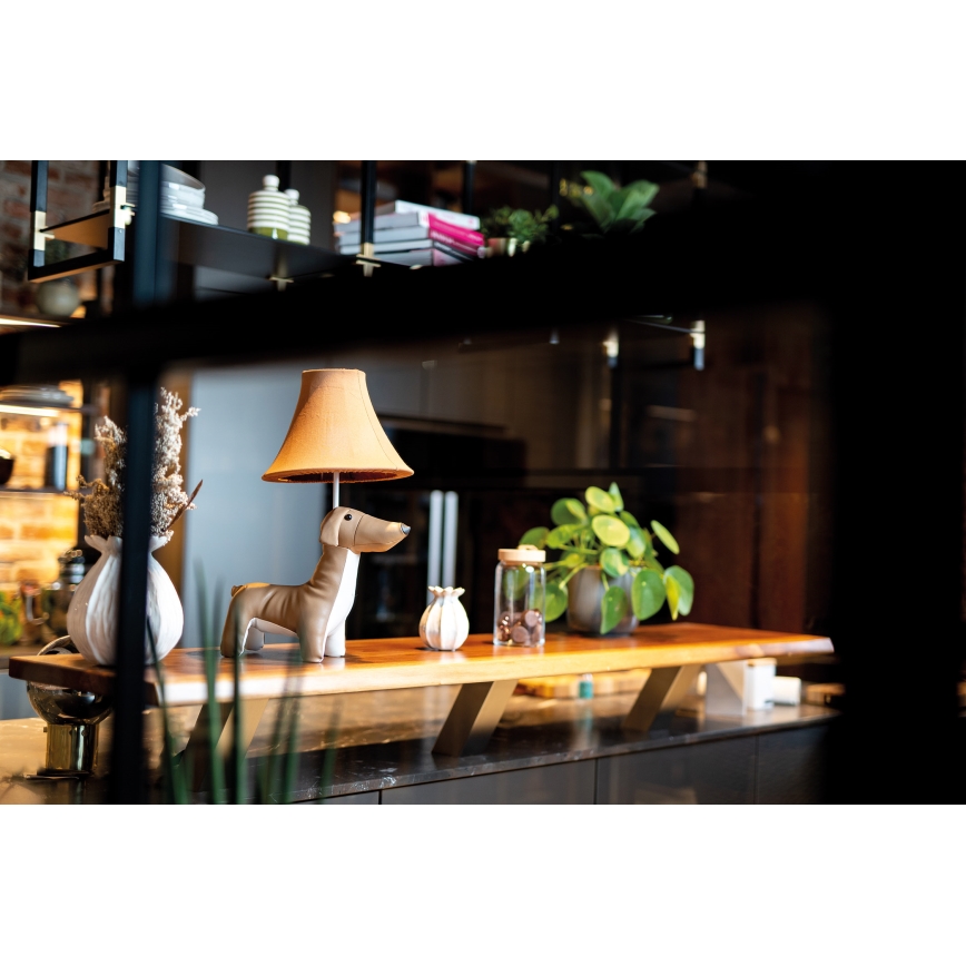 Happy Lamps - Lasten LED-pöytävalaisin WALDI LED/5,4W/230V mäyräkoira