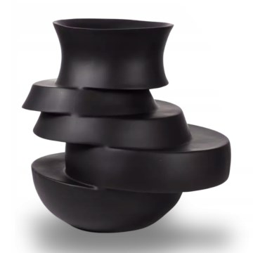 Hartsimaljakko 38x33x36 cm, mattamusta