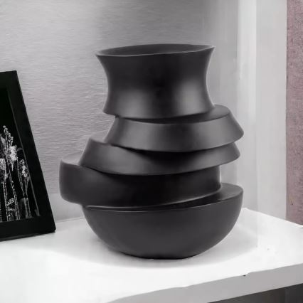 Hartsimaljakko 38x33x36 cm, mattamusta